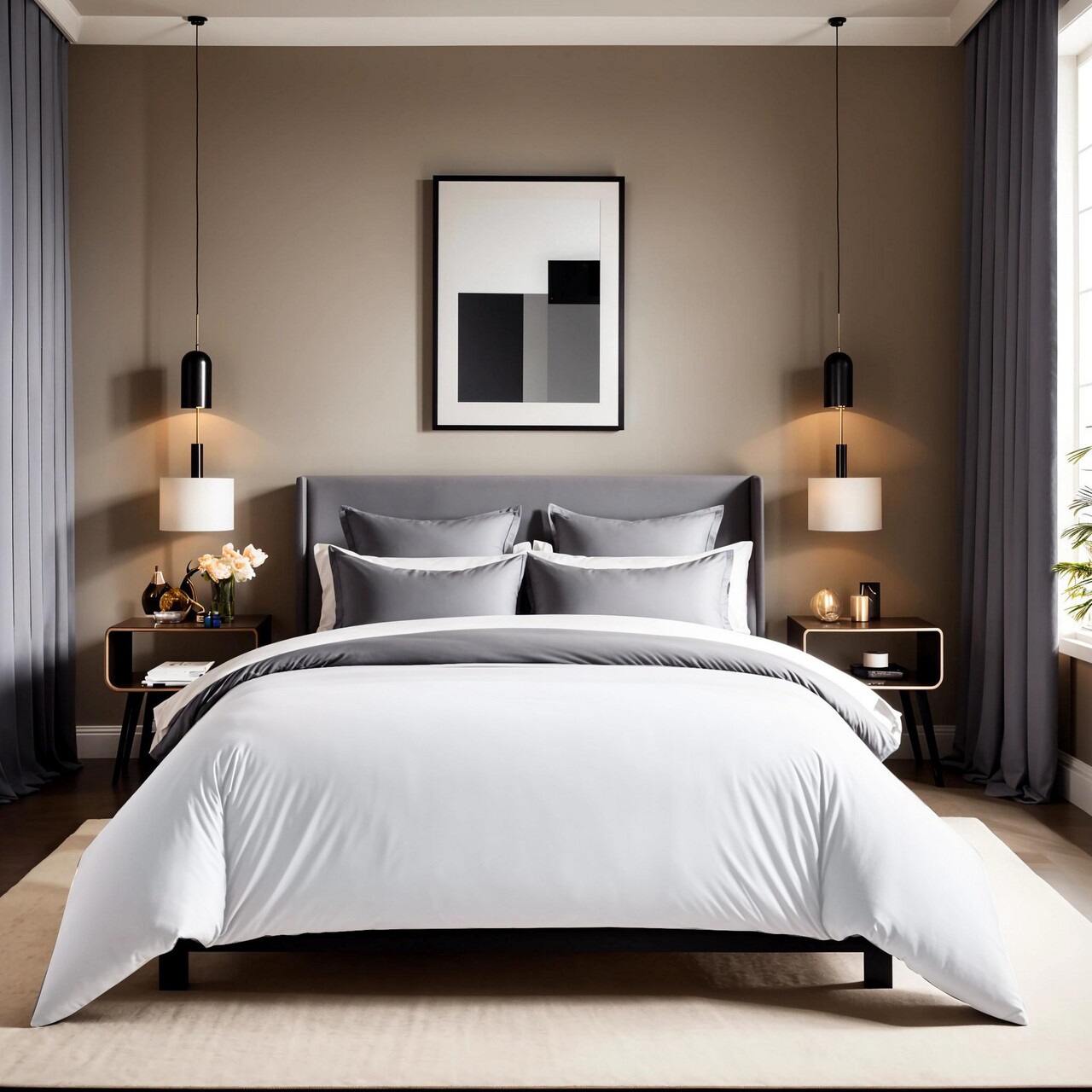 Husa de pilota Ranforce Super King (FR) (IT), L'essentiel Maison, Tonne Grise, Alb - imagine 7
